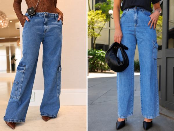 Calça cargo feminina e calça baggy: diferenças, estilos e como escolher