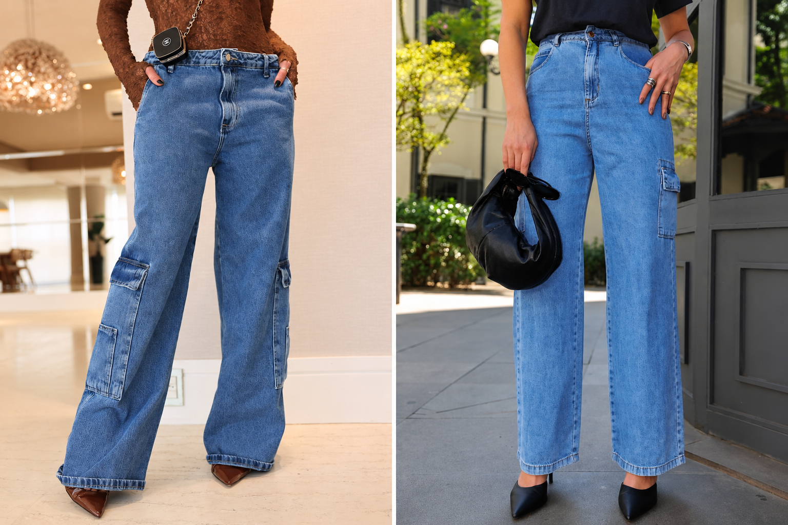 Calça cargo feminina e calça baggy: diferenças, estilos e como escolher